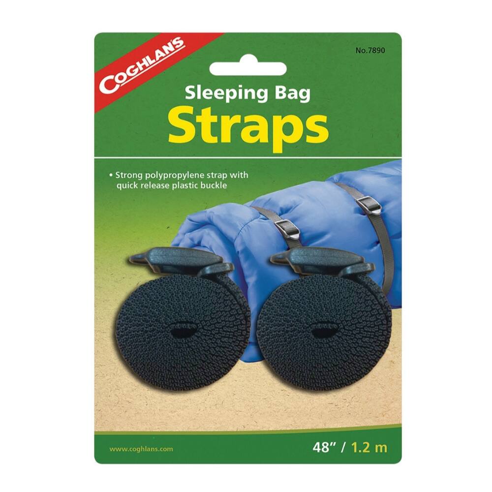 No. 7890  
COGHLANS  
Sleeping Bag Straps  
Strong polypropylene strap with quick release plastic buckle  
www.coghlan.com  
48" / 1.2 m