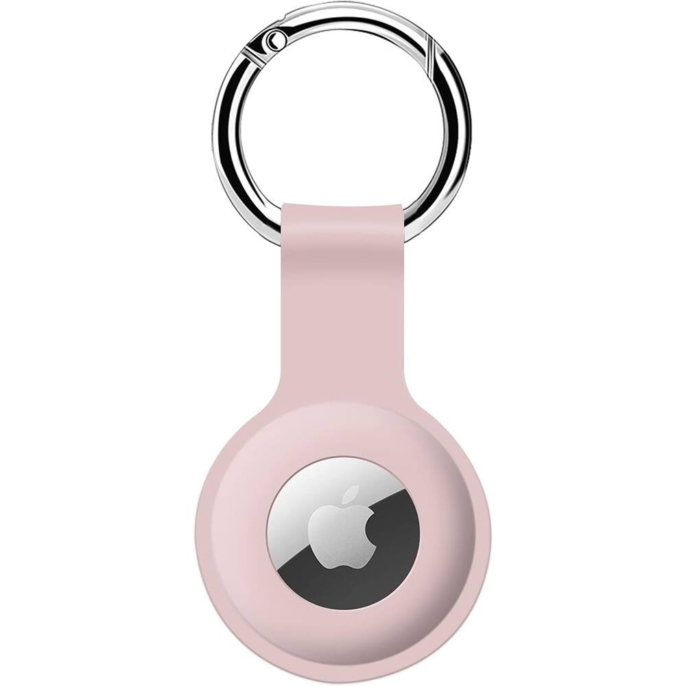 RTMB - AirTag Silicone Sleeve – Ultra-Light Durable Cover with Keychain - Pink