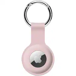 RTMB - AirTag Silicone Sleeve – Ultra-Light Durable Cover with Keychain - Pink