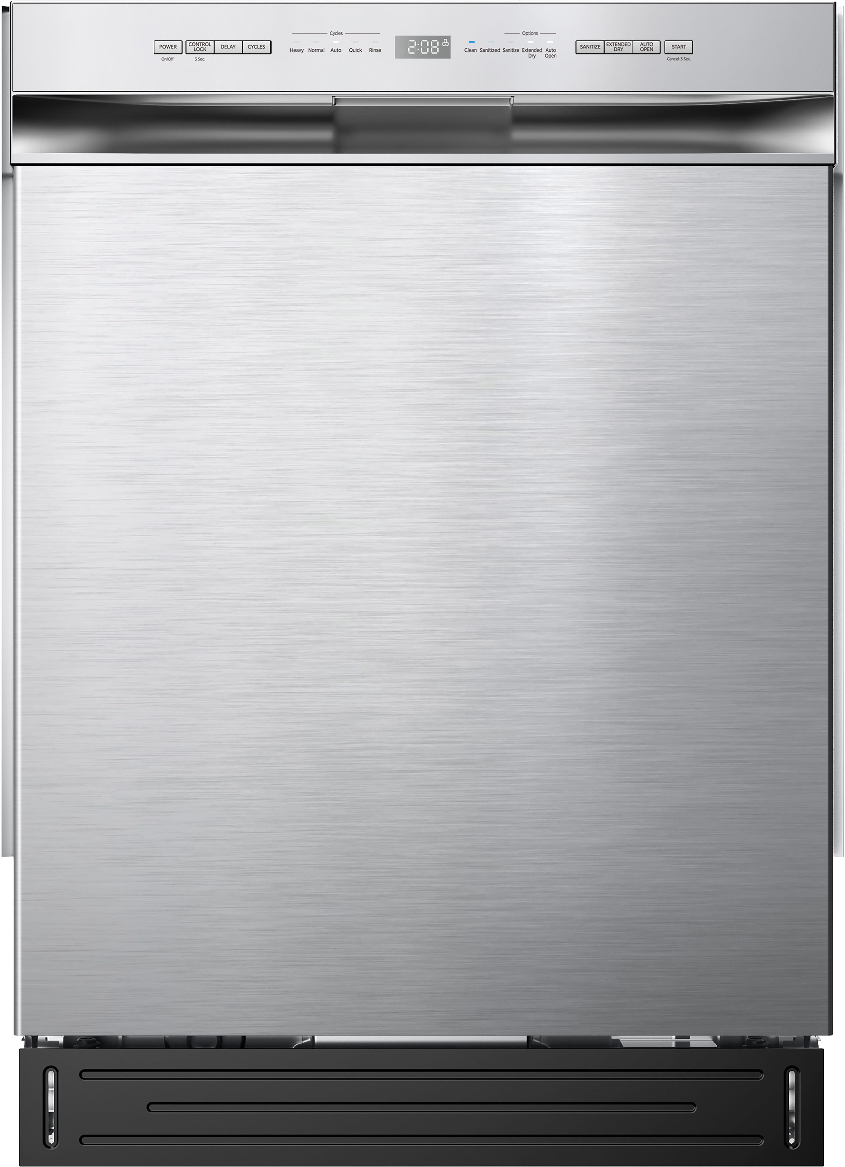 Midea - 24 Front Control Built-In Dishwasher with Auto-Open