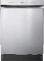 Midea - 24" Front Control Built-In Dishwasher with Auto-Open Door, Hybrid Tub, Heated Dry, 52 dB - Stainless Steel