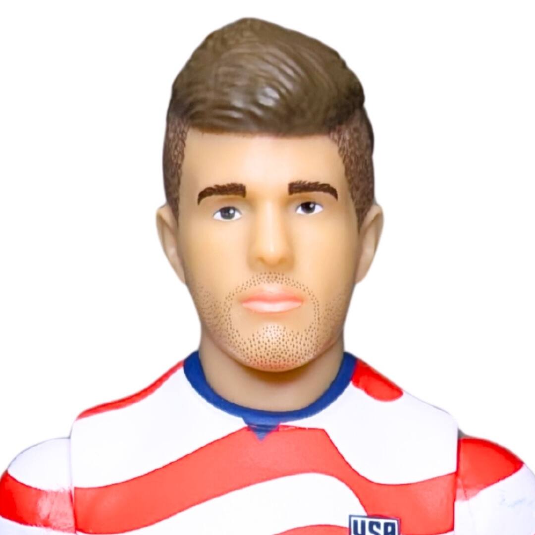Alt View 5. Banbo Toys - Banbo Toys SOCKERS 2026 USMNT Christian Pulisic (Home Jersey) 8" Collectible Soccer Action Figure.