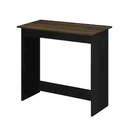 BisonOffice - Columbia Walnut Study Table with Durable Surface, Compact Design for Home Office - Columbia Walnut/Black
