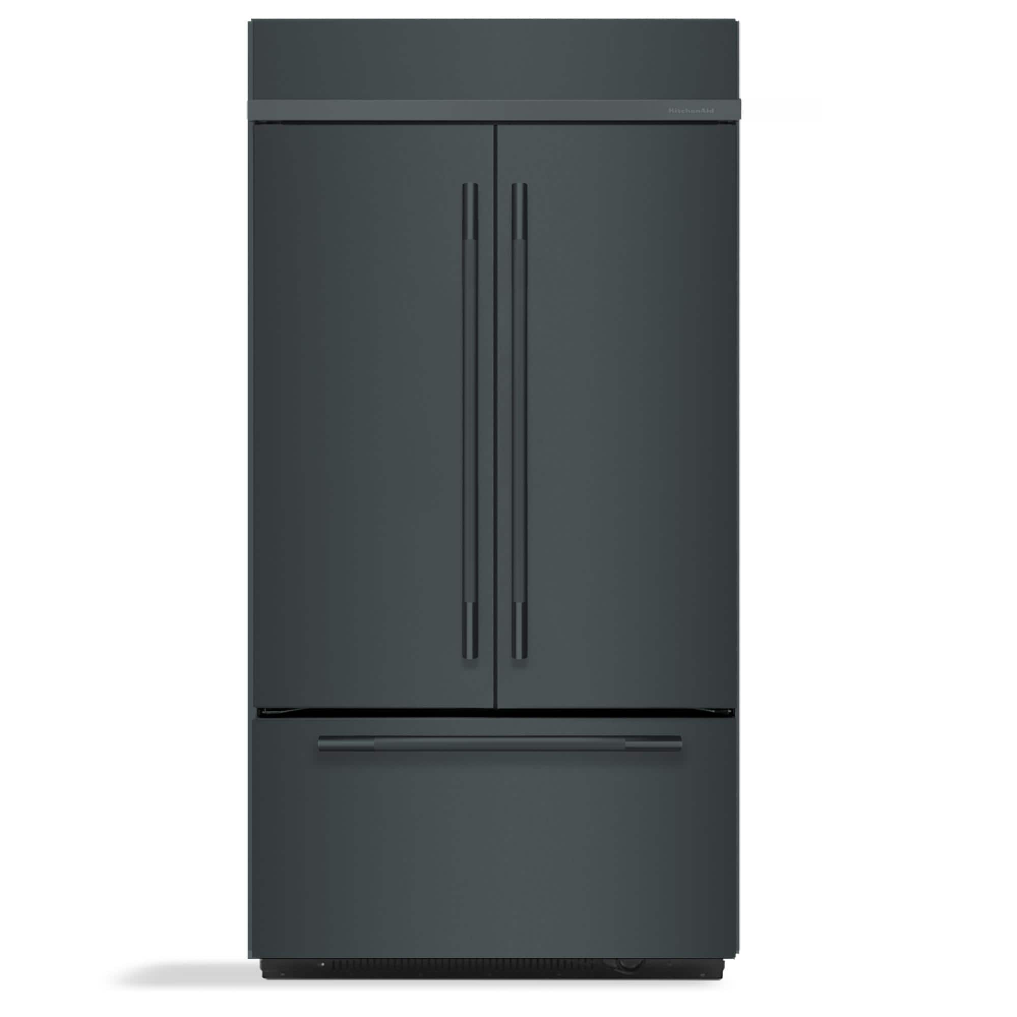 KitchenAid - 24.2 Cu. Ft. Built-In French Door Bottom Mount Refrigerator - Juniper - Front_Zoom