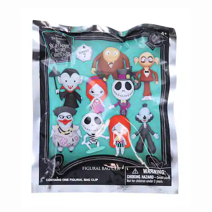 Disney Tim Burton's The Nightmare Before Christmas Series 7 Figural Bag Clip
4+
Warning: Choking Hazard - Small parts. Not for children under 3 years.
Contains one figural bag clip.