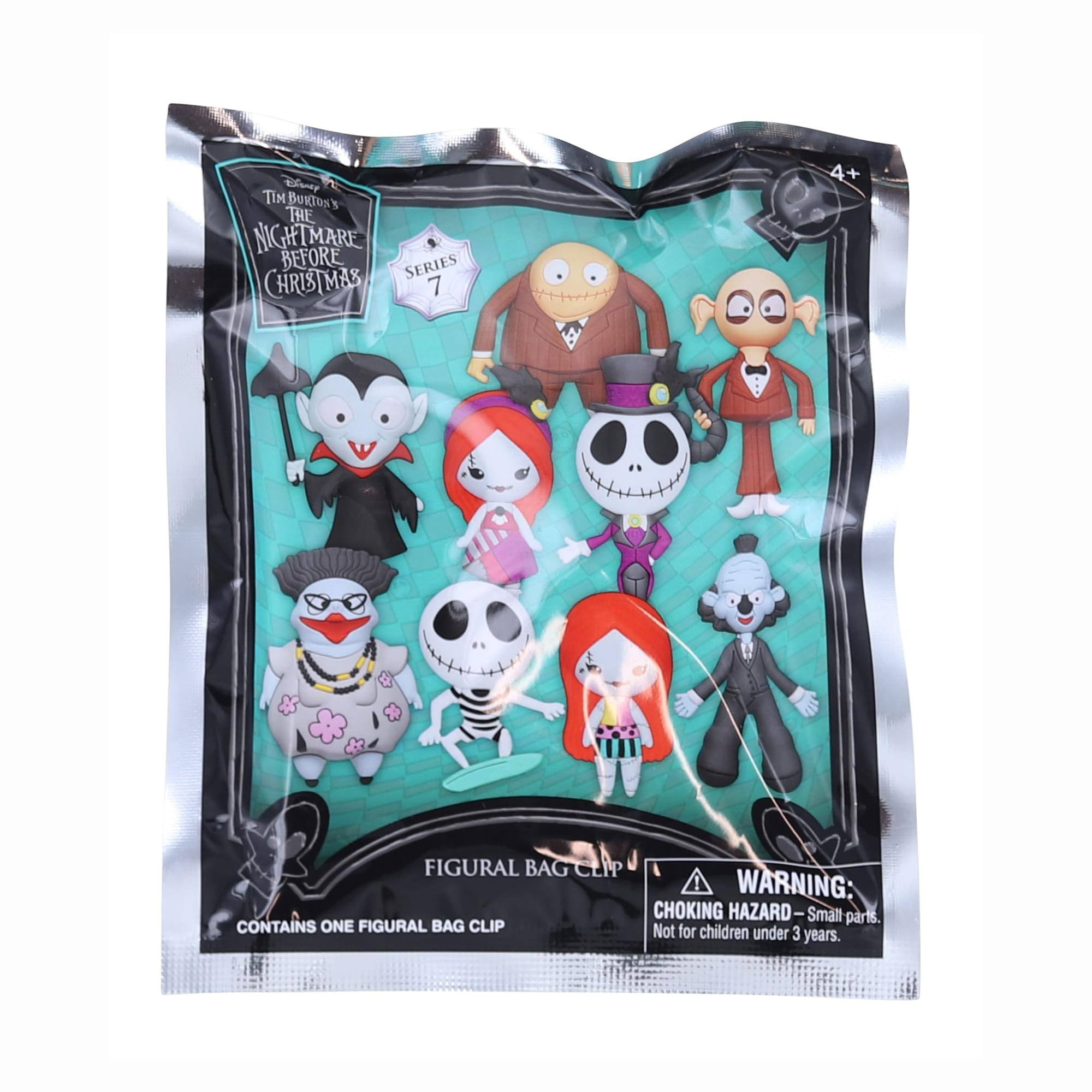 Disney Tim Burton's The Nightmare Before Christmas Series 7 Figural Bag Clip  
4+  
Warning: Choking Hazard - Small parts. Not for children under 3 years.  
Contains one figural bag clip.