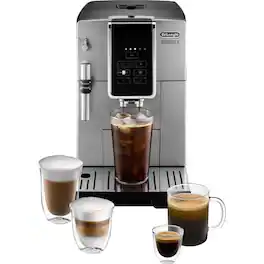 De'Longhi - Refurbished Excellent - America Dinamica Fully Automatic Coffee and Espresso Machine - Chrome and Black