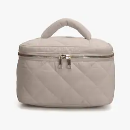 Hynes Eagle - Quilted Top Handle Toiletry Bag - Desert Khaki