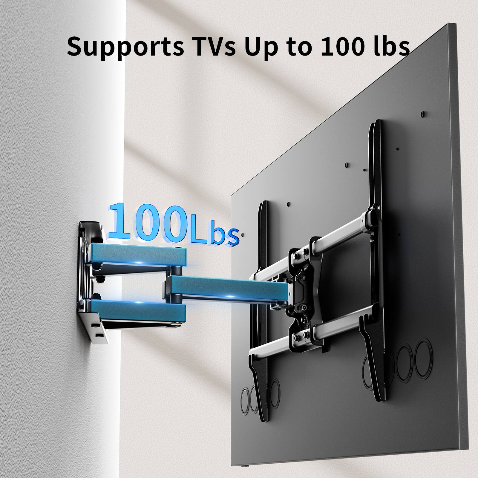 Supports TVs Up to 100 lbs

100 lbs