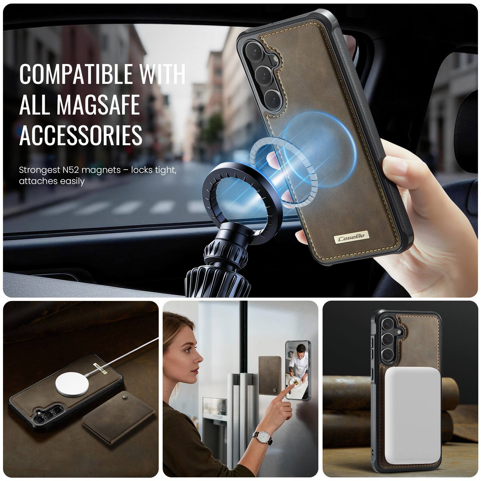 COMPATIBLE WITH ALL MAGSAFE ACCESSORIES

Strongest N52 magnets - locks tight, attaches easily