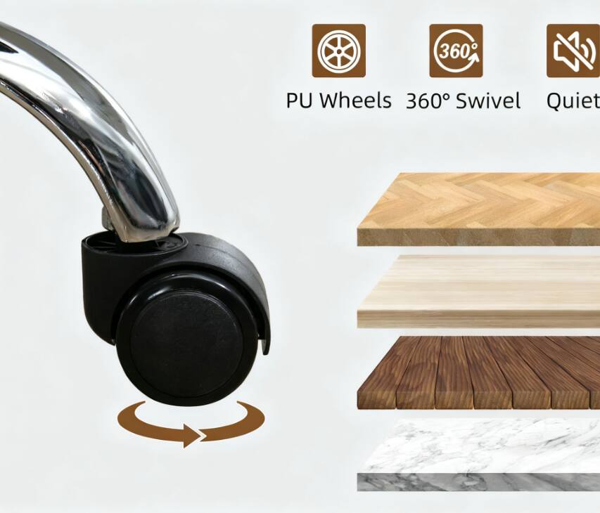 PU Wheels 360° Swivel Quiet