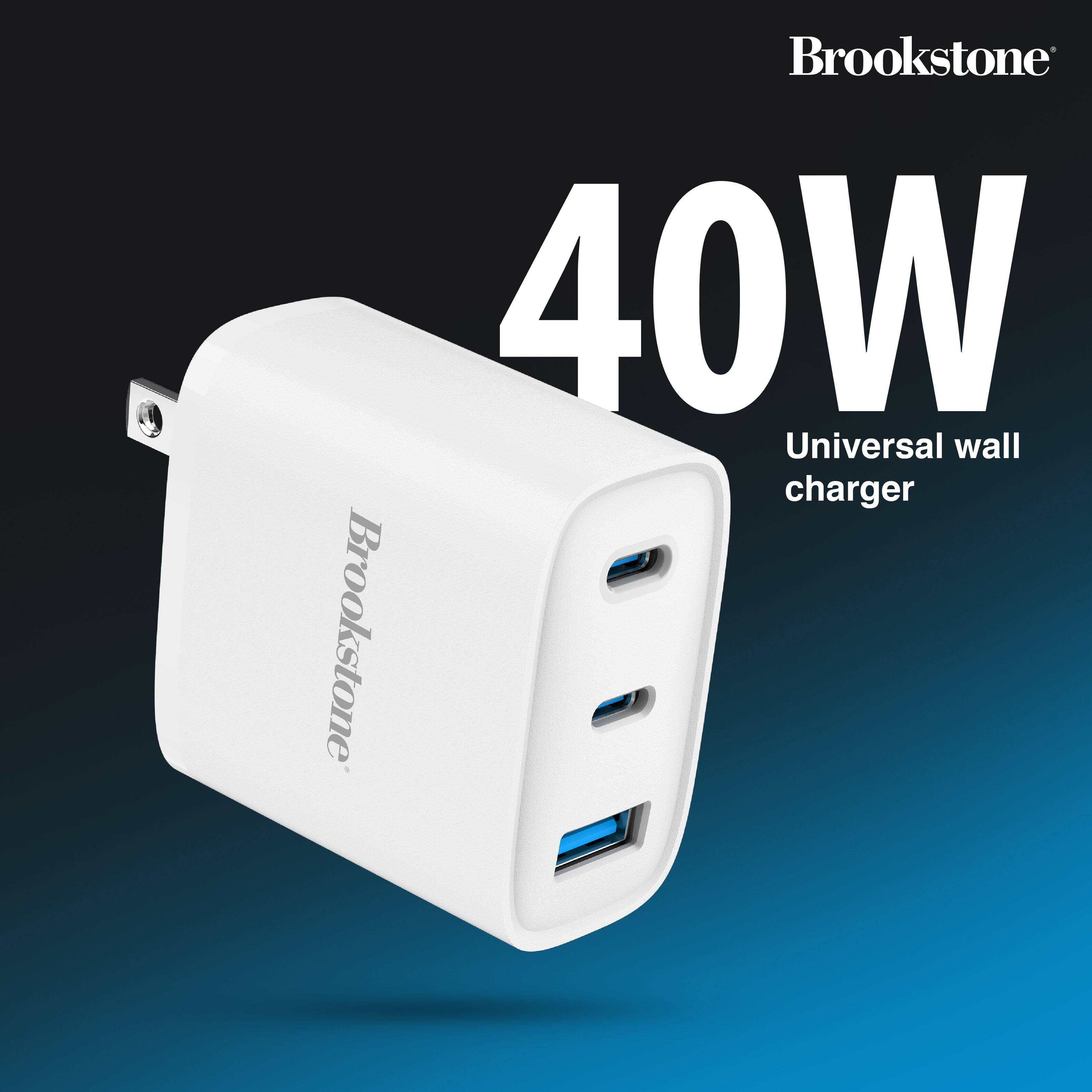 Brookstone 40W Universal wall charger Brookstone
