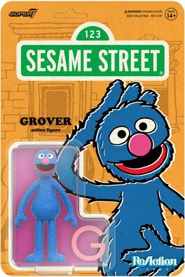Super7 - Sesame Street - ReAction Figures Wv5 - Grover - COLLECTIBLES - Multicolor