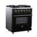 Left. Forno Appliances - Massimo 4.32 Cu. Ft. Freestanding Gas Convection Range with Air Fryer Kit, Wok Support & Griddle - Black.