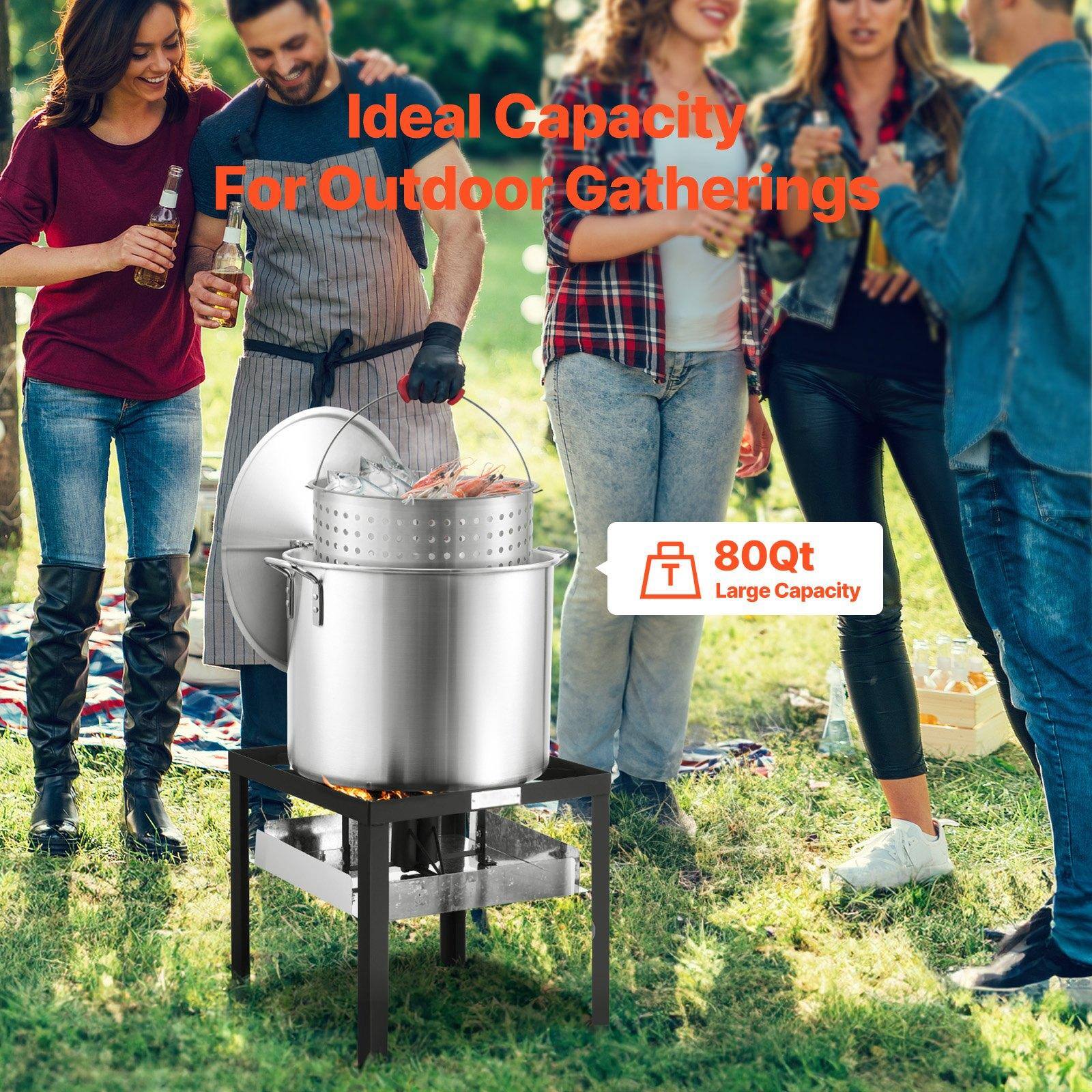 Ideal Capacity For Outdoor Gatherings

80Qt Large Capacity