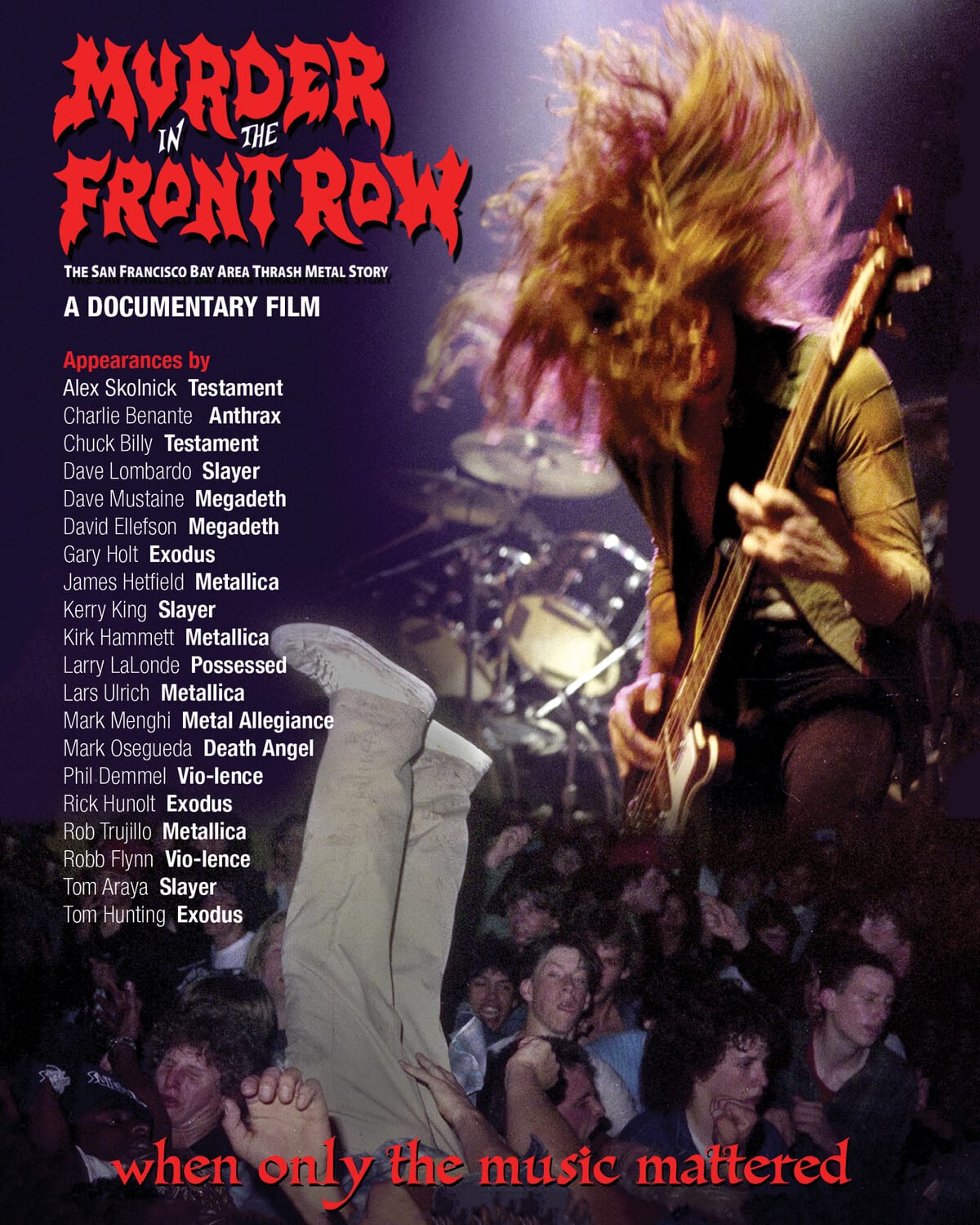 Front. Murder in the Front Row: The San Francisco Bay Area Thrash Metal Story   - BLU-RAY.