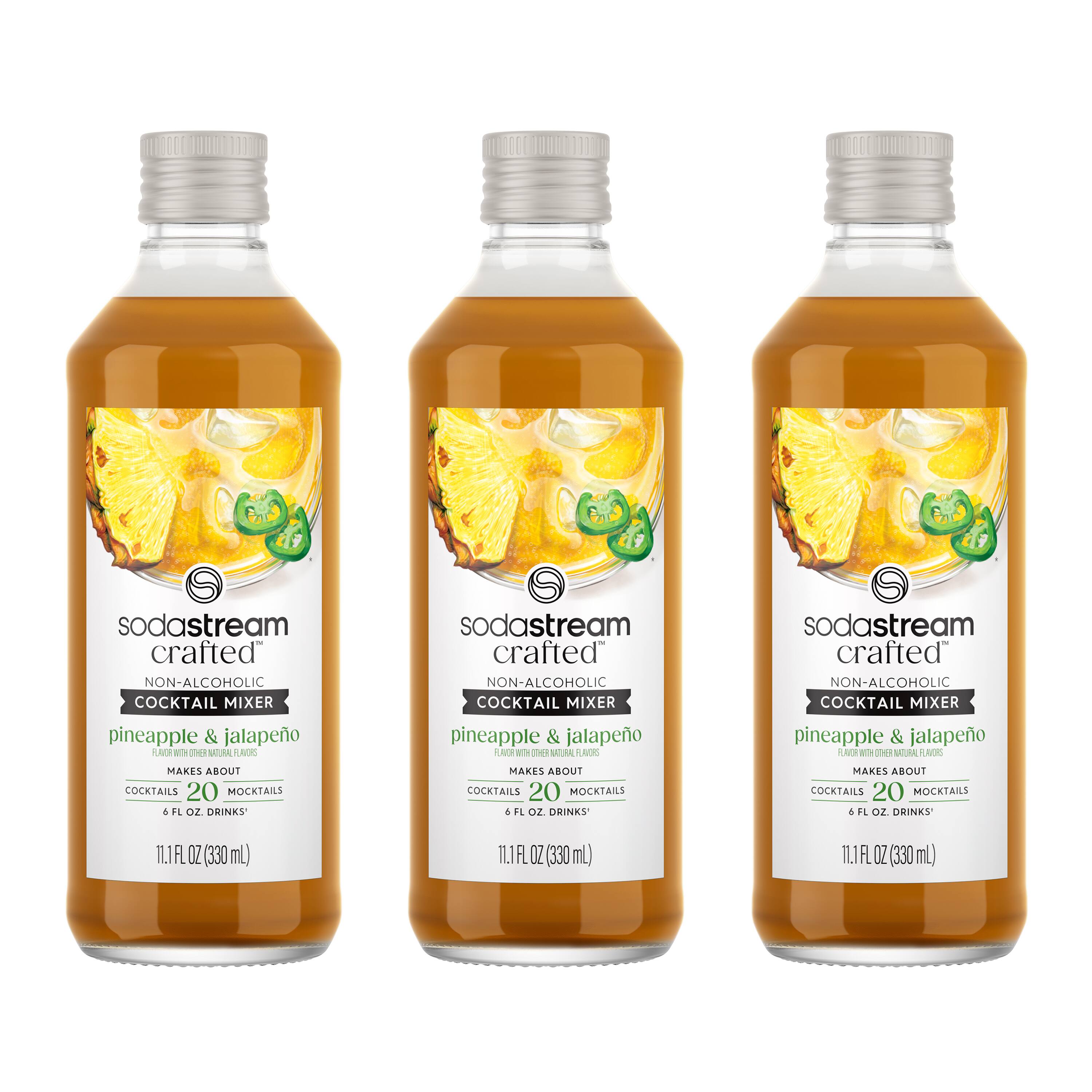 SodaStream - Crafted Mixers Pineapple Jalapeno Drink Mix 3-Pack