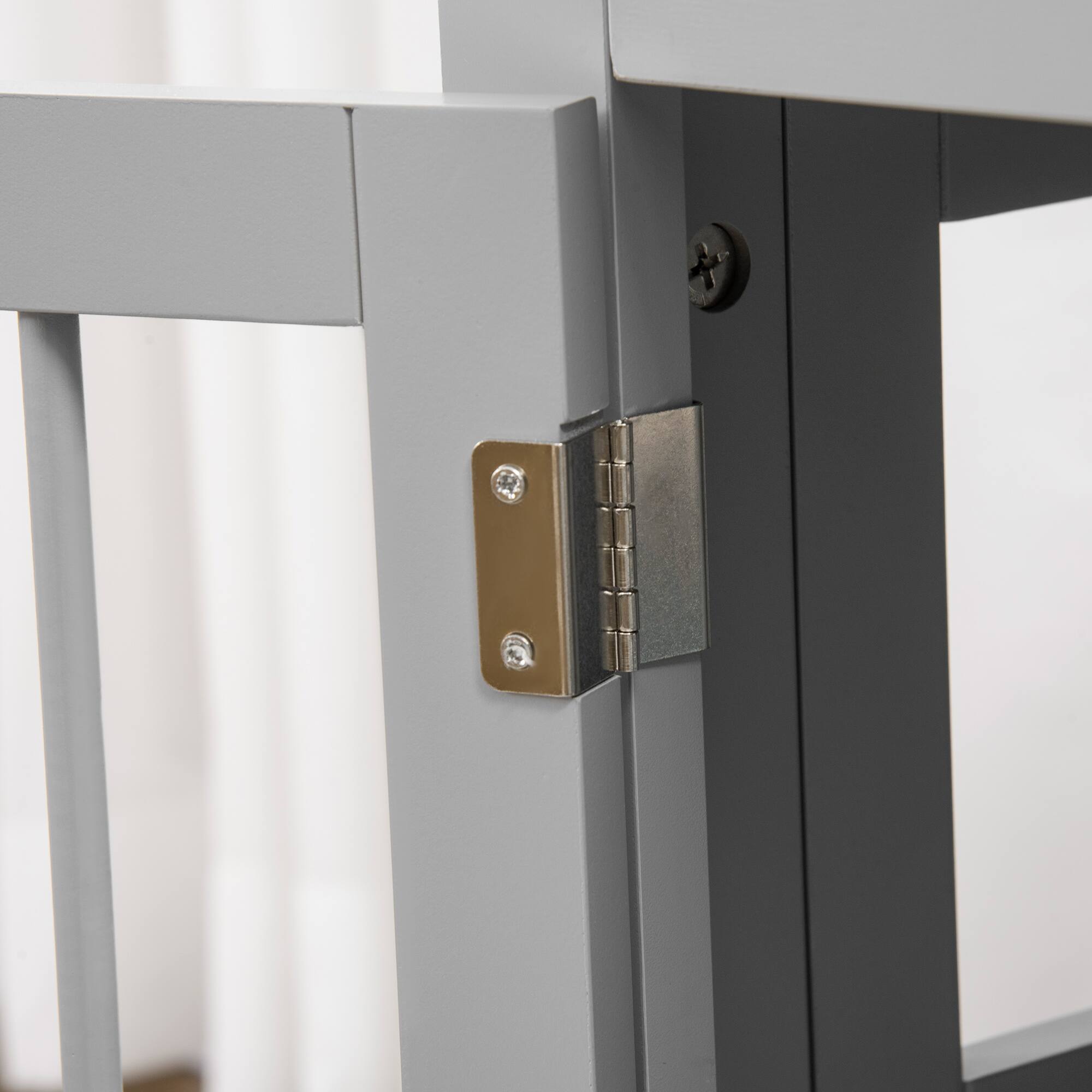 Alt View 5. Pawhut - Dog Crate End Table, Triple Doors, Wooden Furniture, Indoor Use, Puppy Crate, for Small Dogs.