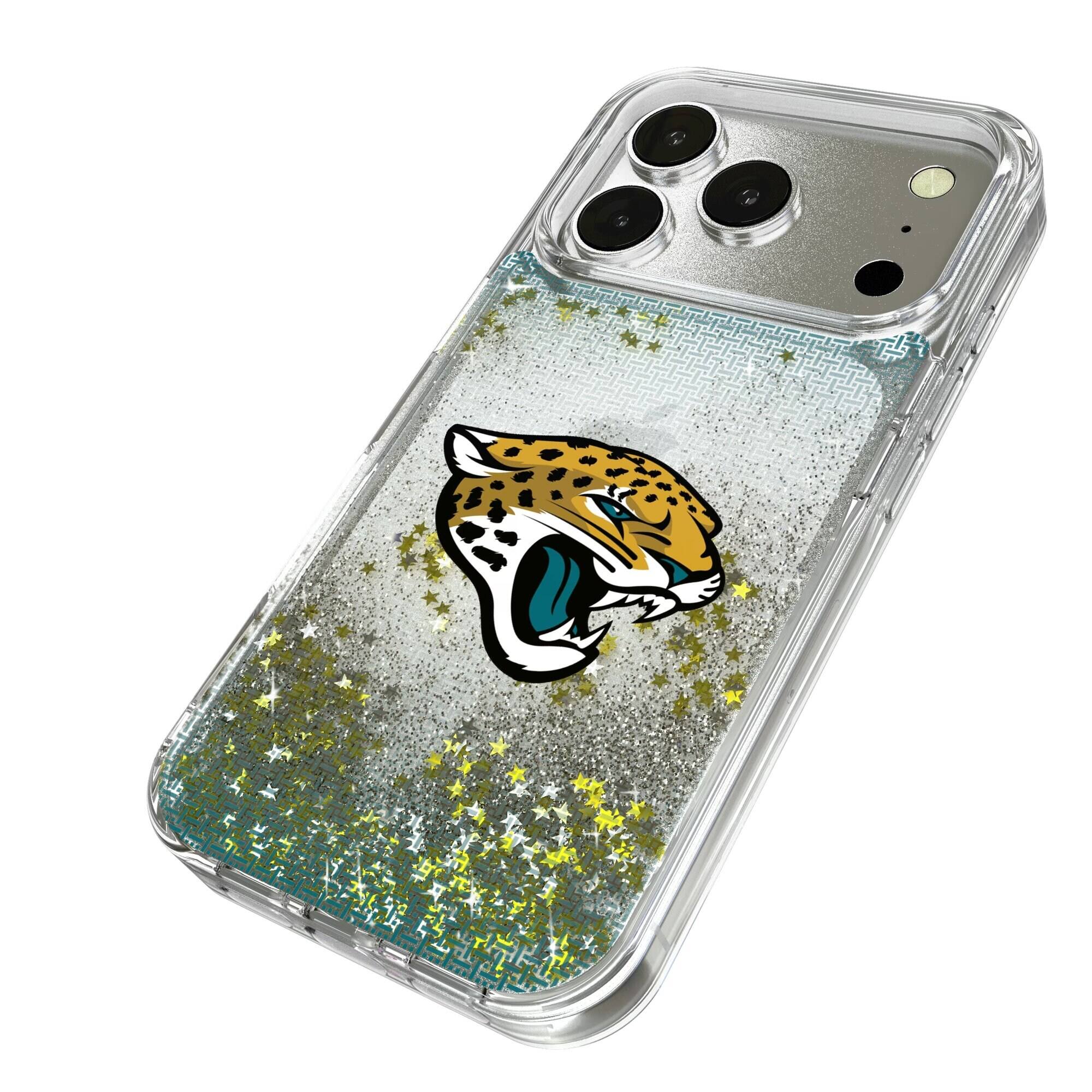 Alt View 1. Keyscaper - Linen Logo iPhone Glitter Case - 14 Pro - Multicolor.