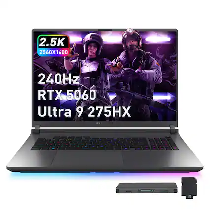 2.5K
2560X1600
240Hz
RTX 5060
Ultra 9 275HX
ROG