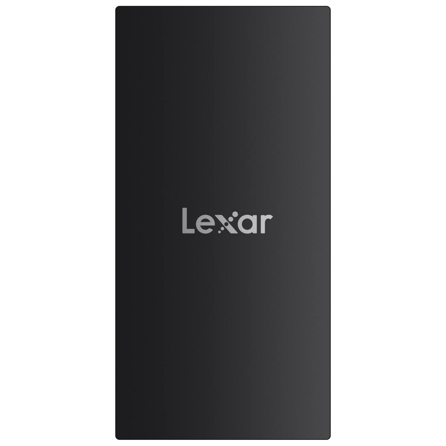 Front. Lexar - SL300 USB 3.2 Gen 2 Portable SSD 1 TB - Black.
