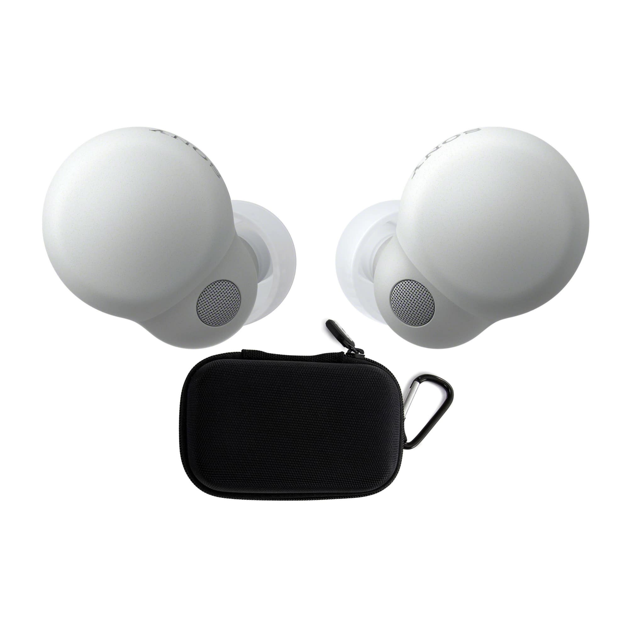 Sony - LinkBuds S Truly Wireless Noise Canceling Earbud Headphones Bundle - White