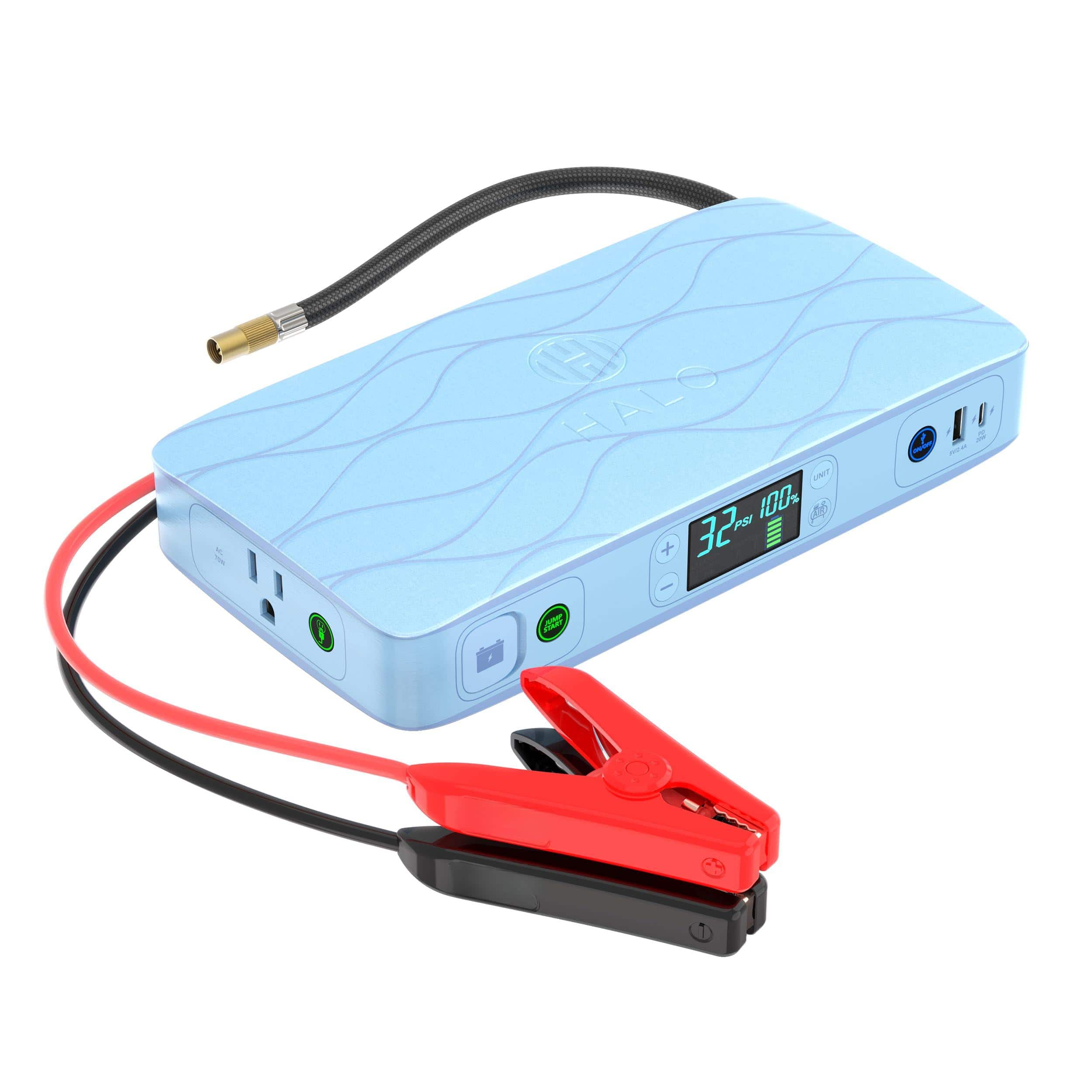 JETRANSPORT - Bolt Ultimate 2 Portable Car Jump Starter | 130 Psi Air Compressor 55.5wh Usb Power With Ac Outlet Emergenc - Blue Ultimate 2