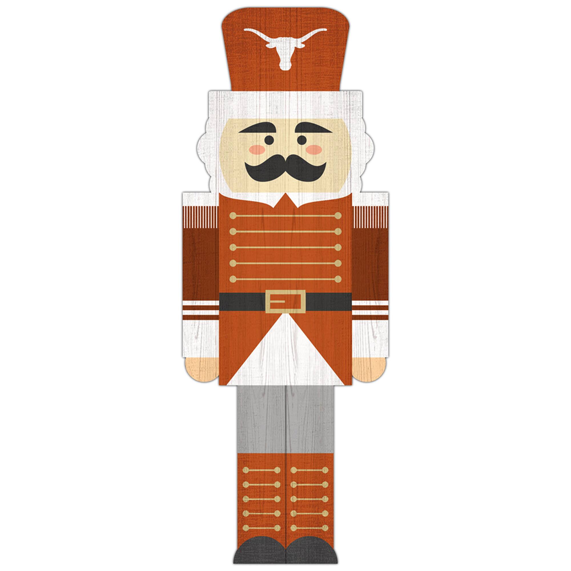Texas Longhorns 31'' Nutcracker Leaner