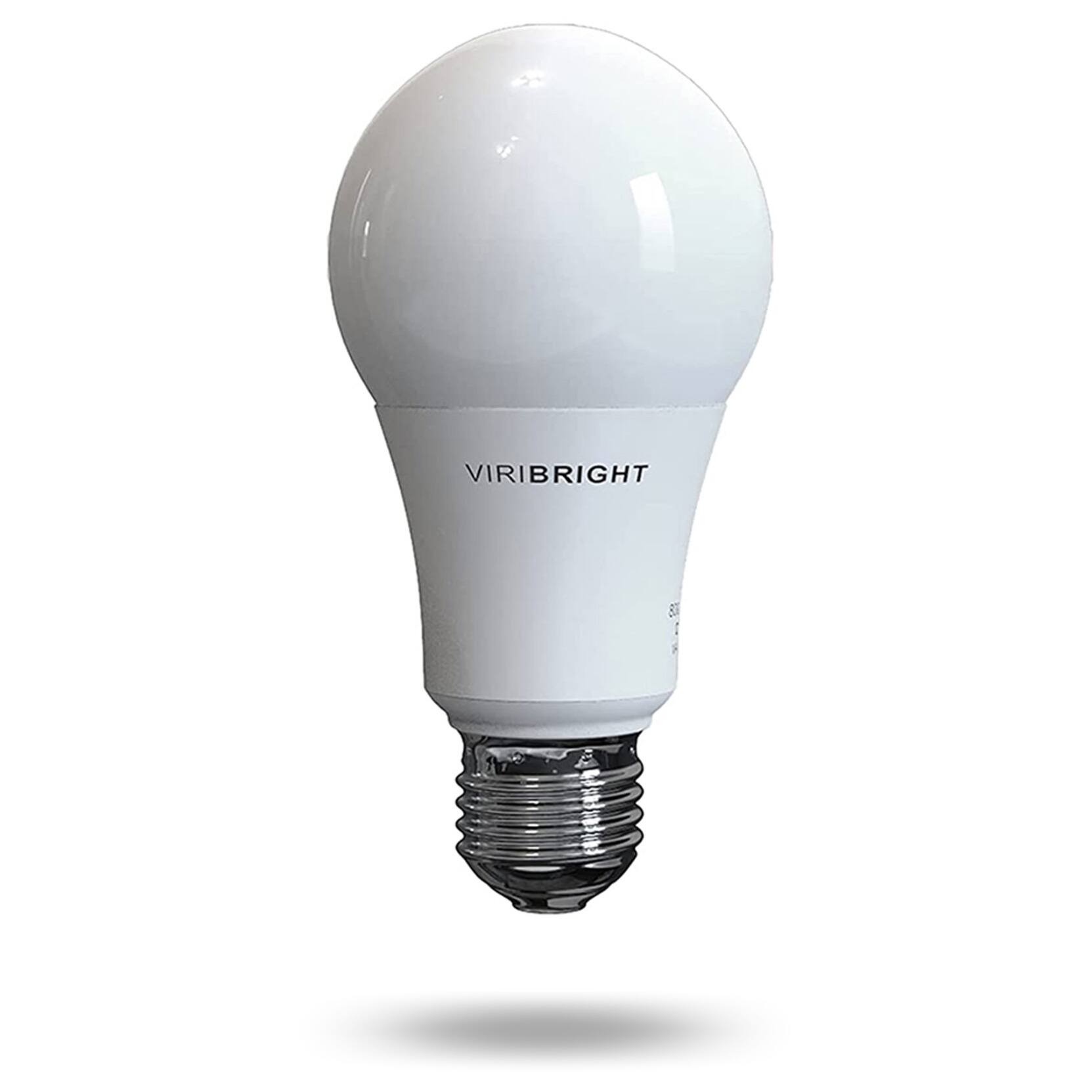 Angle. VIRIBRIGHT - 60-Watt EQ A19 E26 LED Light Bulb, 6500K Daylight (8-Pack) - 6500K.