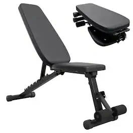 Mikolo - 9 Positions Adjustable Weight Bench, Foldable Workout Bench with 800lbs Weight Capacity, Bench Press Bench for Full Body - Black