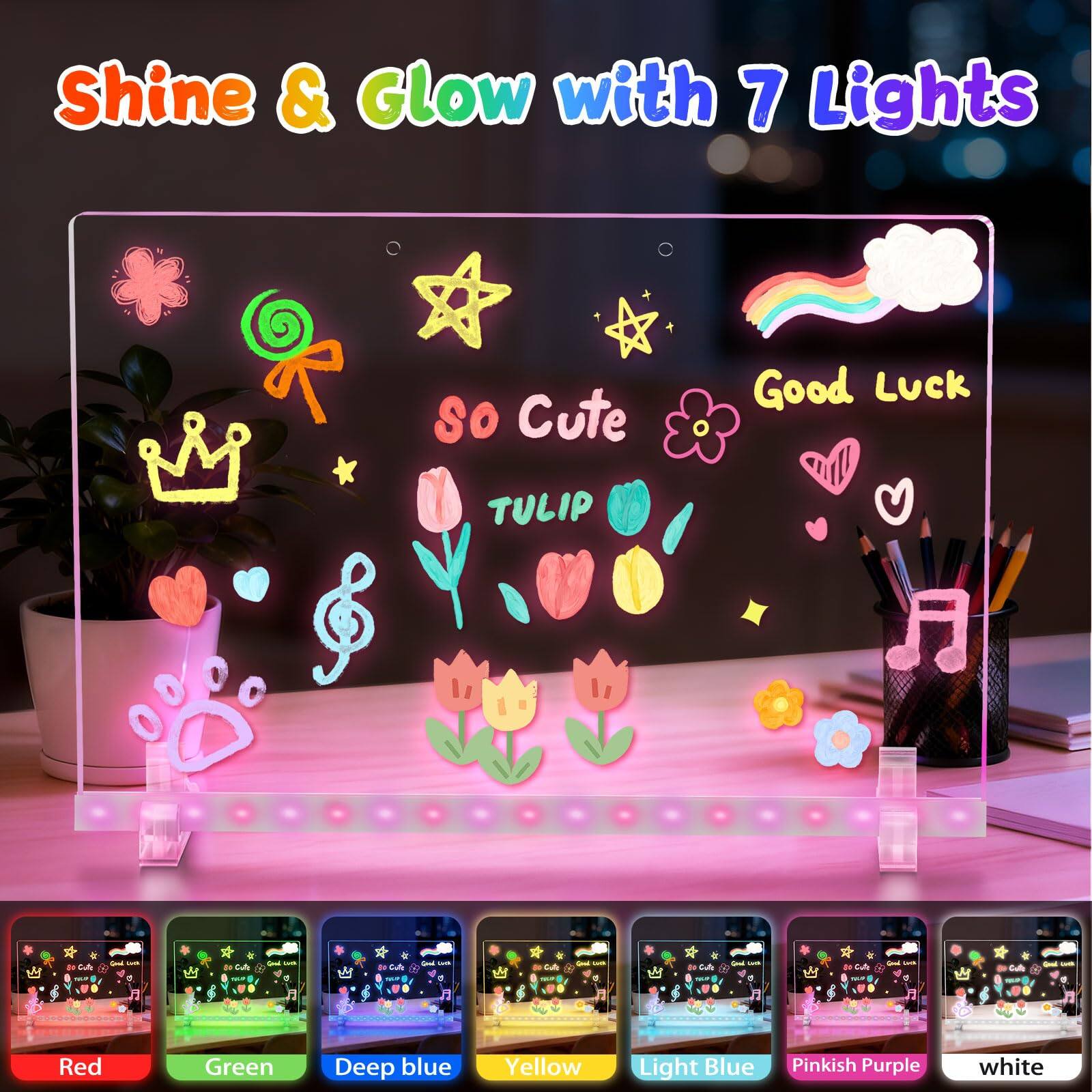 Shine & Glow with 7 Lights

So Cute TULIP Good Luck

Red Green Deep blue Yellow Light Blue Pinkish Purple white