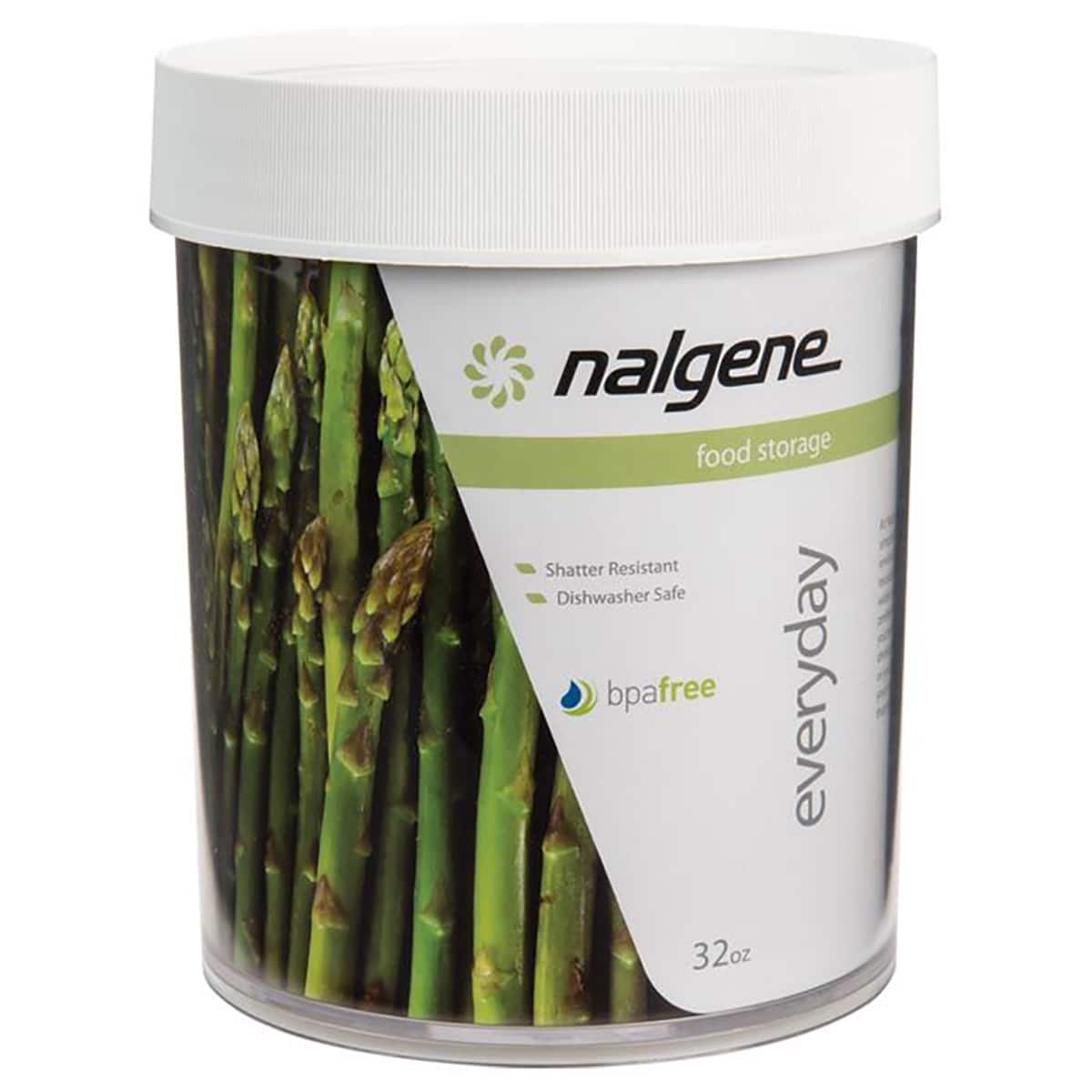 Nalgene - Kitchen Storage Container - 32 oz. - Clear/White