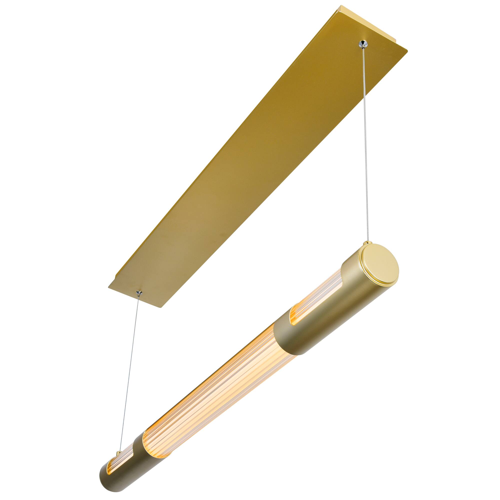 Back. CWI Lighting - Neva 36 in LED Integrated Satin Gold Chandelier - Satin Gold.