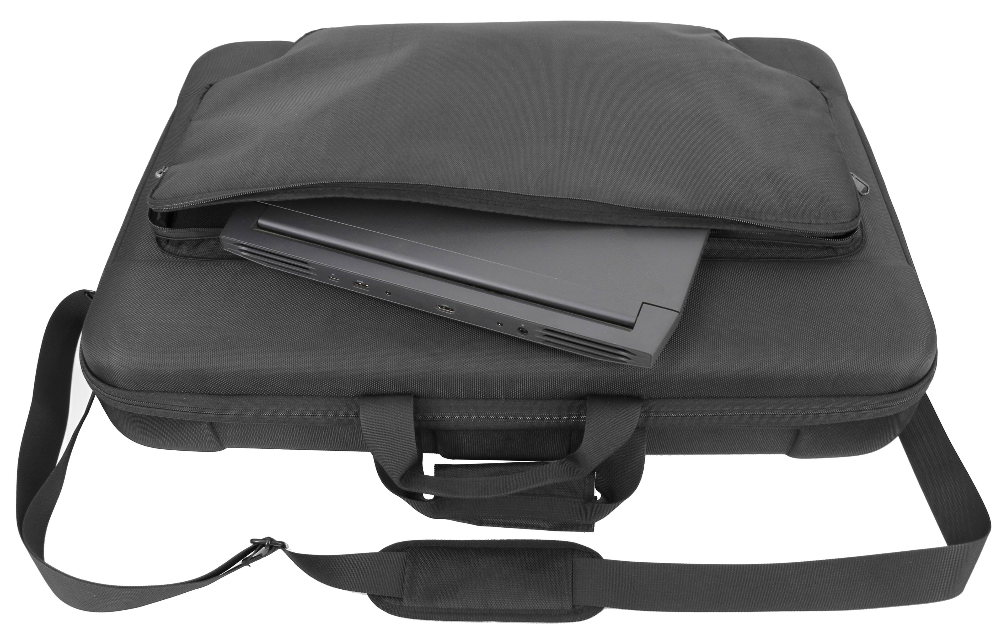 Alt View 8. CASEMATIX - Portable Monitor Case for 24"-29" Gaming Monitor, Laptop Screen, or TV – Hard EVA Shell, Foam Padding, Storage - Black.
