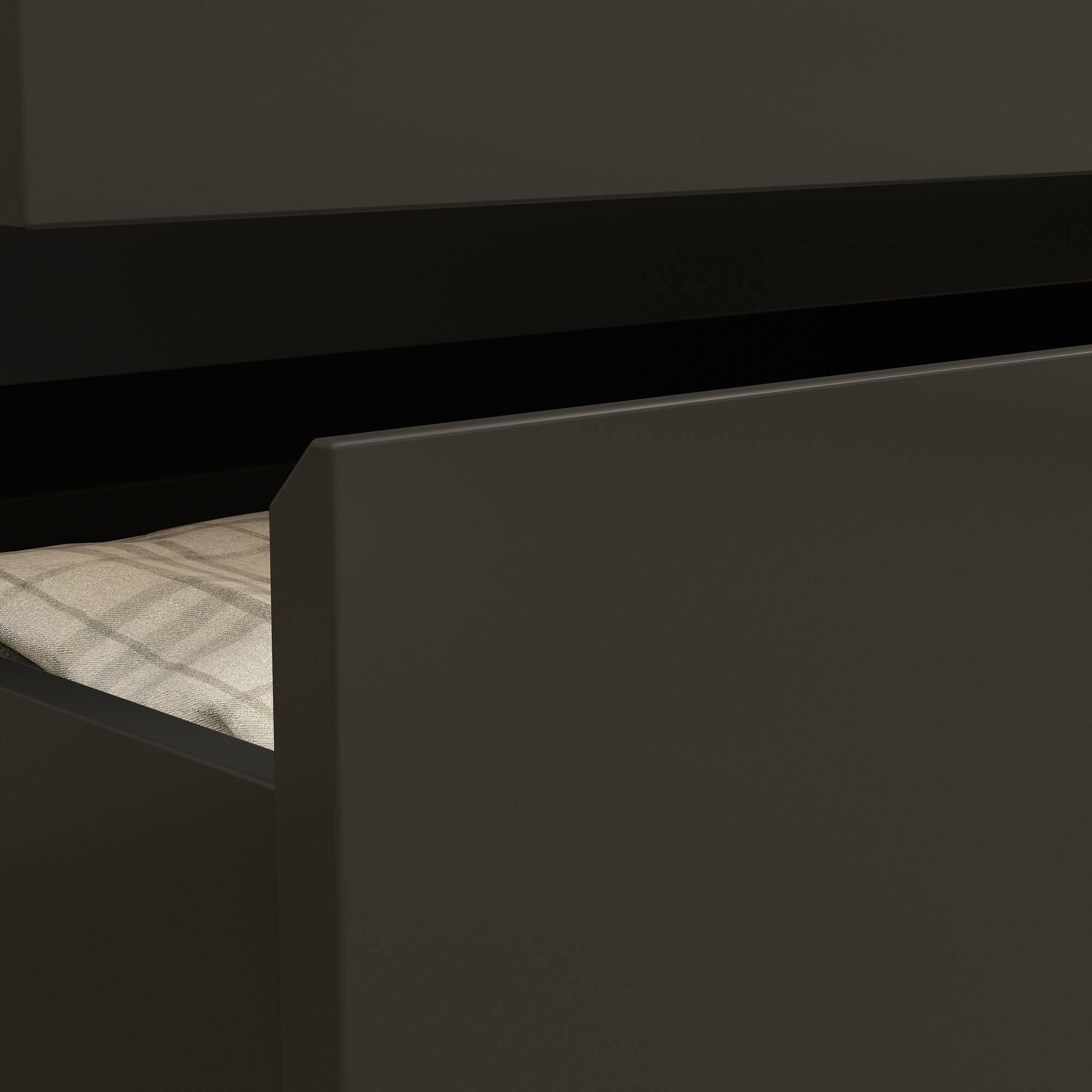 Alt View 2. FUFU & GAGA - FUFU&GAGA 6 - Drawer Horizontal Dresser – Black, Multi - Room Storage Solution - Black.