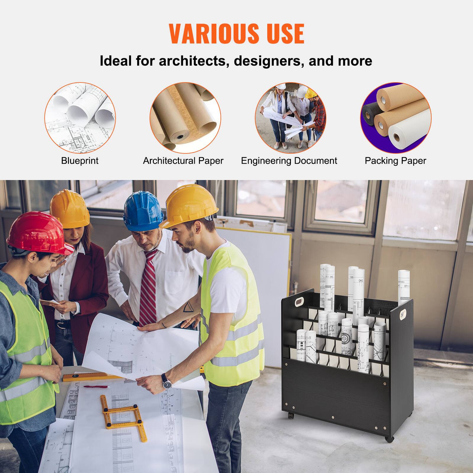 VARIOUS USE  
Ideal for architects, designers, and more  
Blueprint  
Architectural Paper  
Engineering Document  
Packing Paper