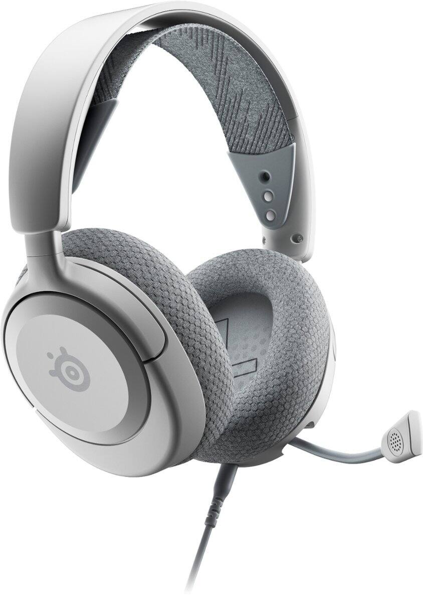 Alt View 23. SteelSeries - Arctis Nova 1 Wired Gaming Headset for PC, PS5, and PS4 - White.