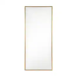 Elegant Decor - Metal frame rectangle mirror 30 inch - Brass