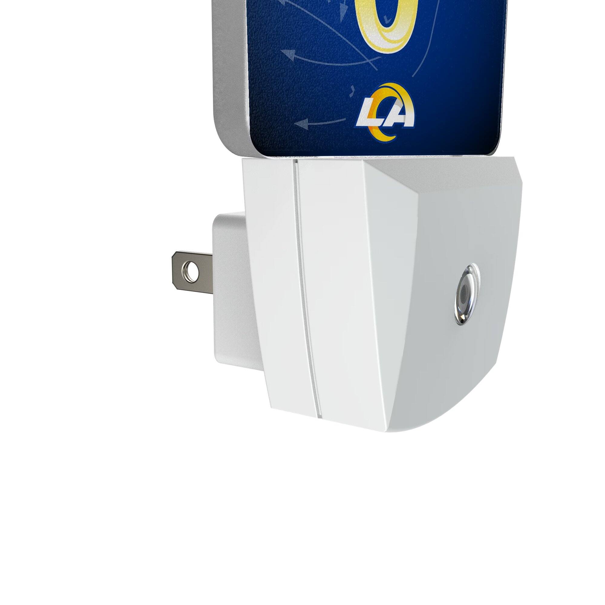 Alt View 2. Keyscaper - Byron Young Los Angeles Rams Nightlight 2-Pack - Multicolor.