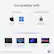 Compatible with OS Versions: macOS 11+, Windows 10+
Connection to Host: Thunderbolt, USB-C, USB4
Popular Compatible Systems: M4 and M3 MacBook Air, M4 and M3 MacBook Pro, Dell Latitude, Lenovo Thinkpad
*Base M3 systems support dual displays with lid closed