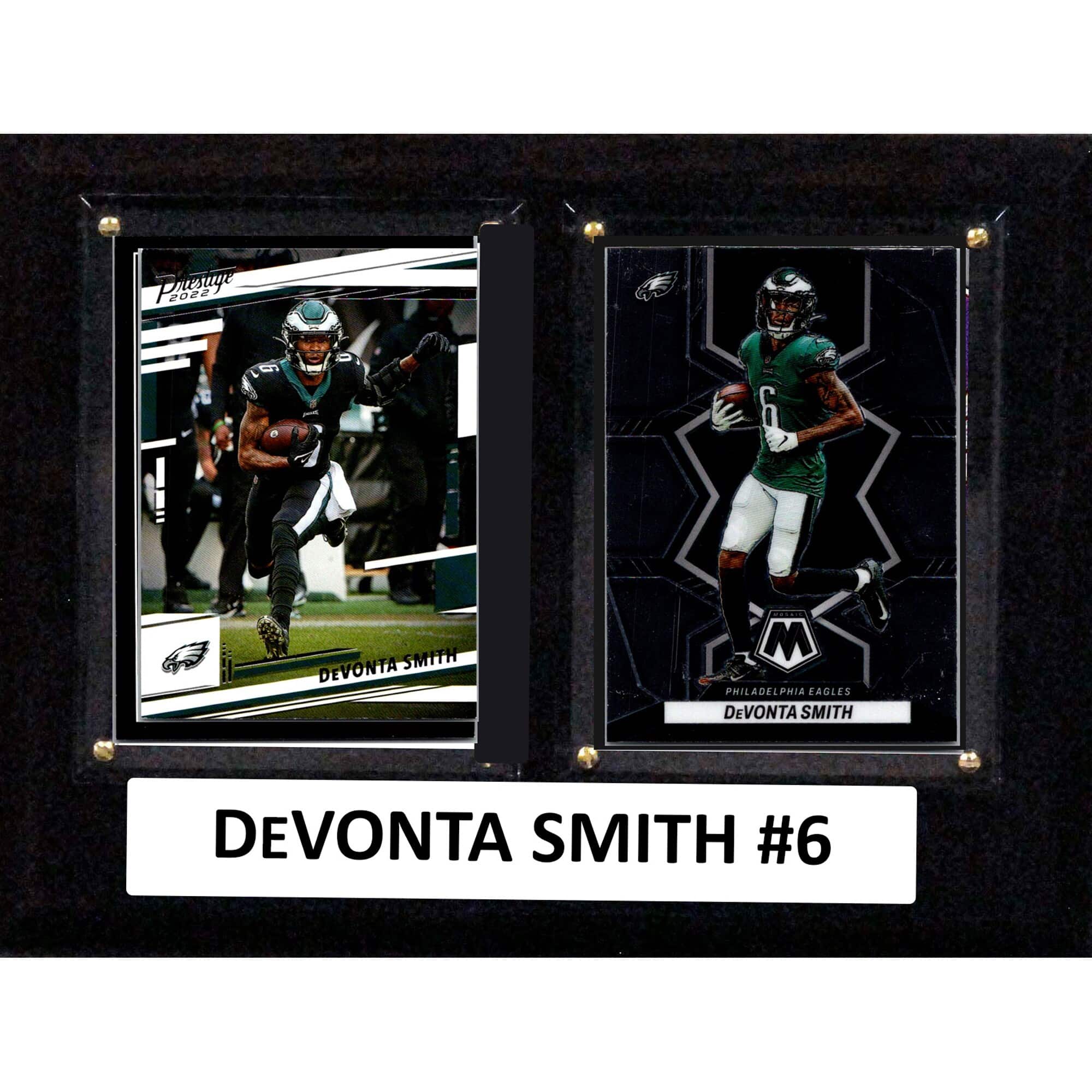 "C&I Collectibles - DeVonta Smith Philadelphia Eagles 6"" x 8"" Trading Card Plaque - Multicolor" price history on PriceWatchPro