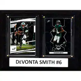 C&I Collectibles - DeVonta Smith Philadelphia Eagles 6" x 8" Trading Card Plaque - Multicolor