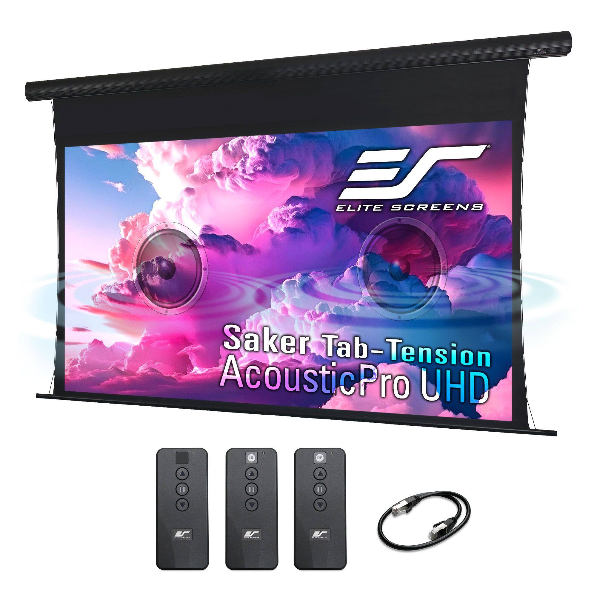 Elite Screens Saker Tab-Tension AcousticPro UHD