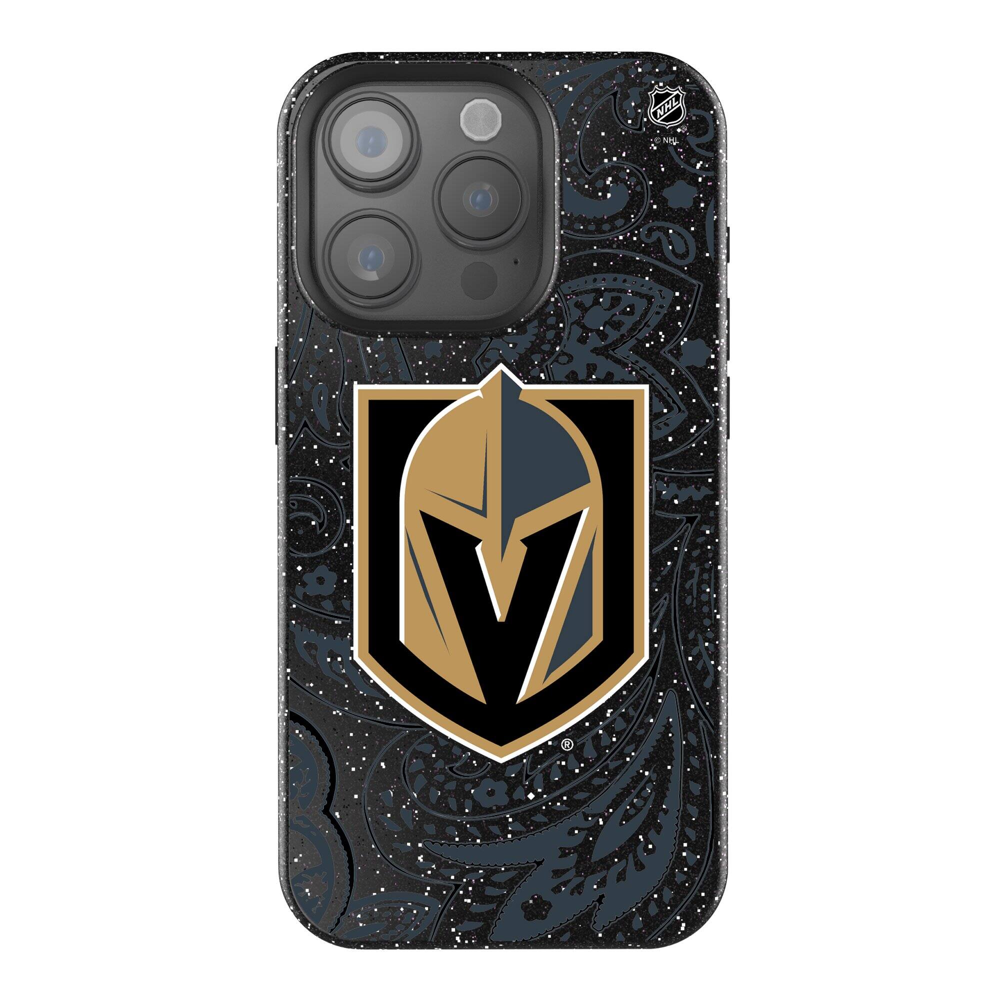 Keyscaper NHL Seattle Kraken Paisley Bling iPhone Case 16 Pro