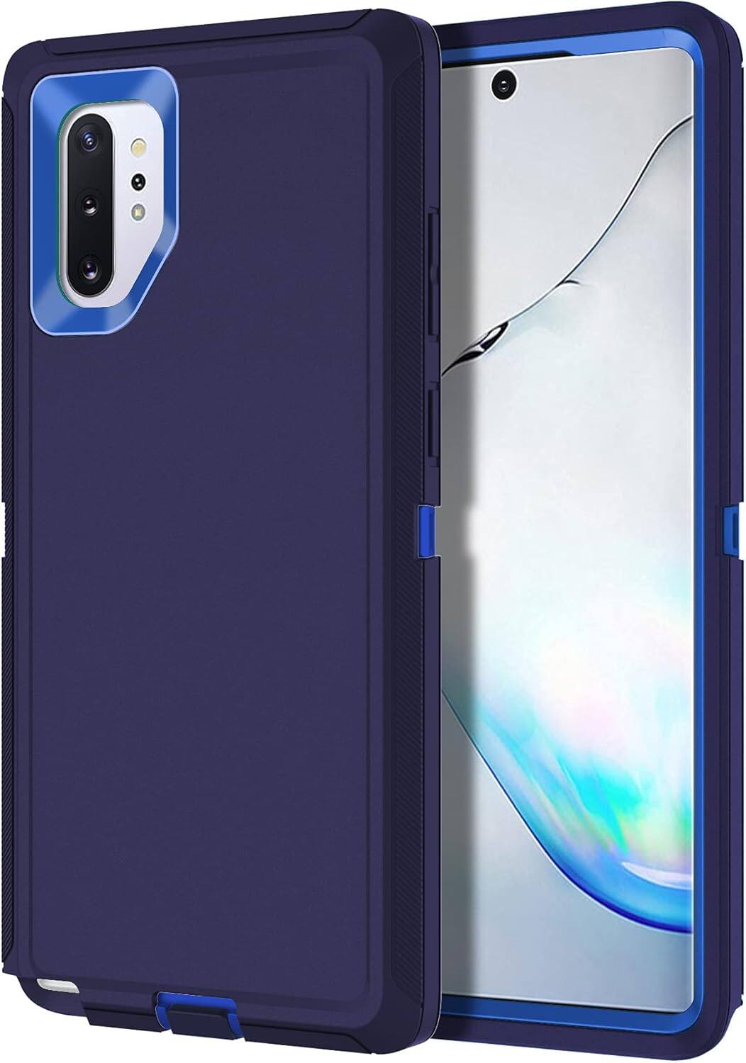 Front. Entronix - Entronix Heavy Duty Protective Case for Galaxy Note 10 - Triple-Layer Design - Navy.