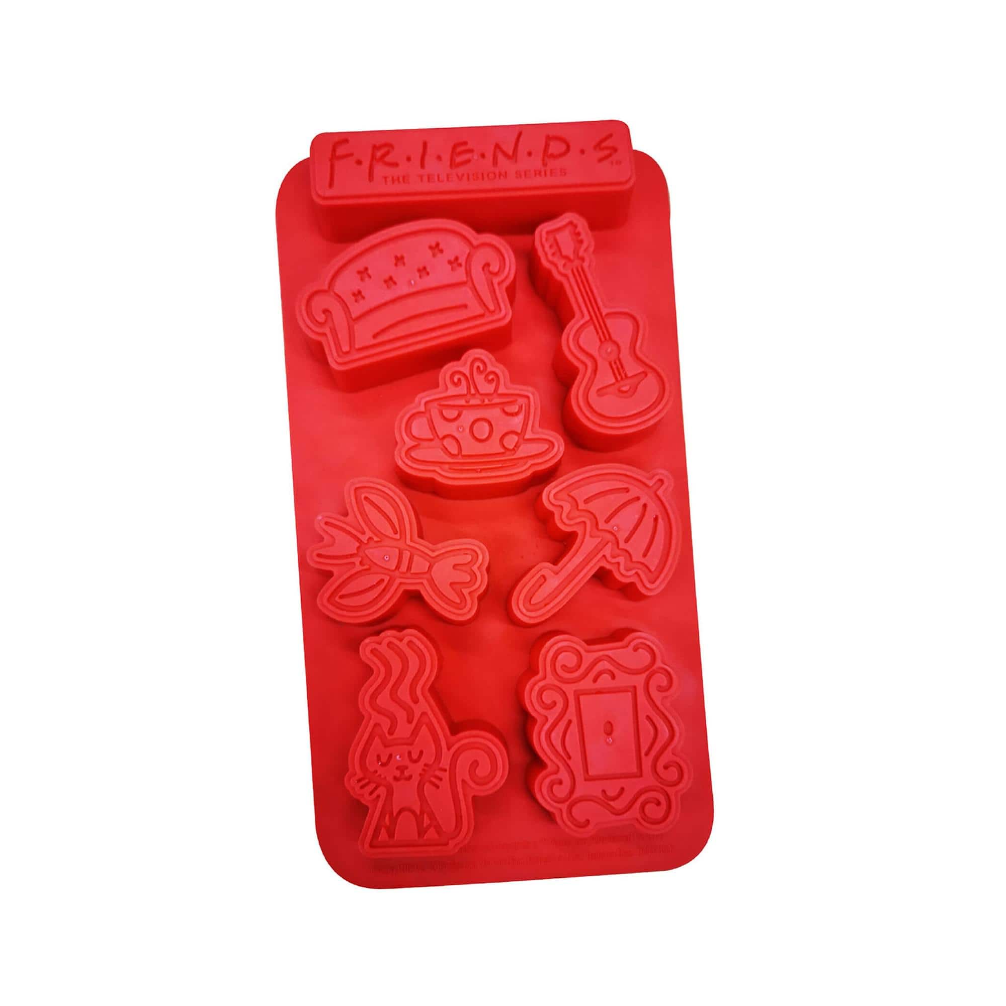 Friends - Icons Silicone Ice Cube Tray - Red
