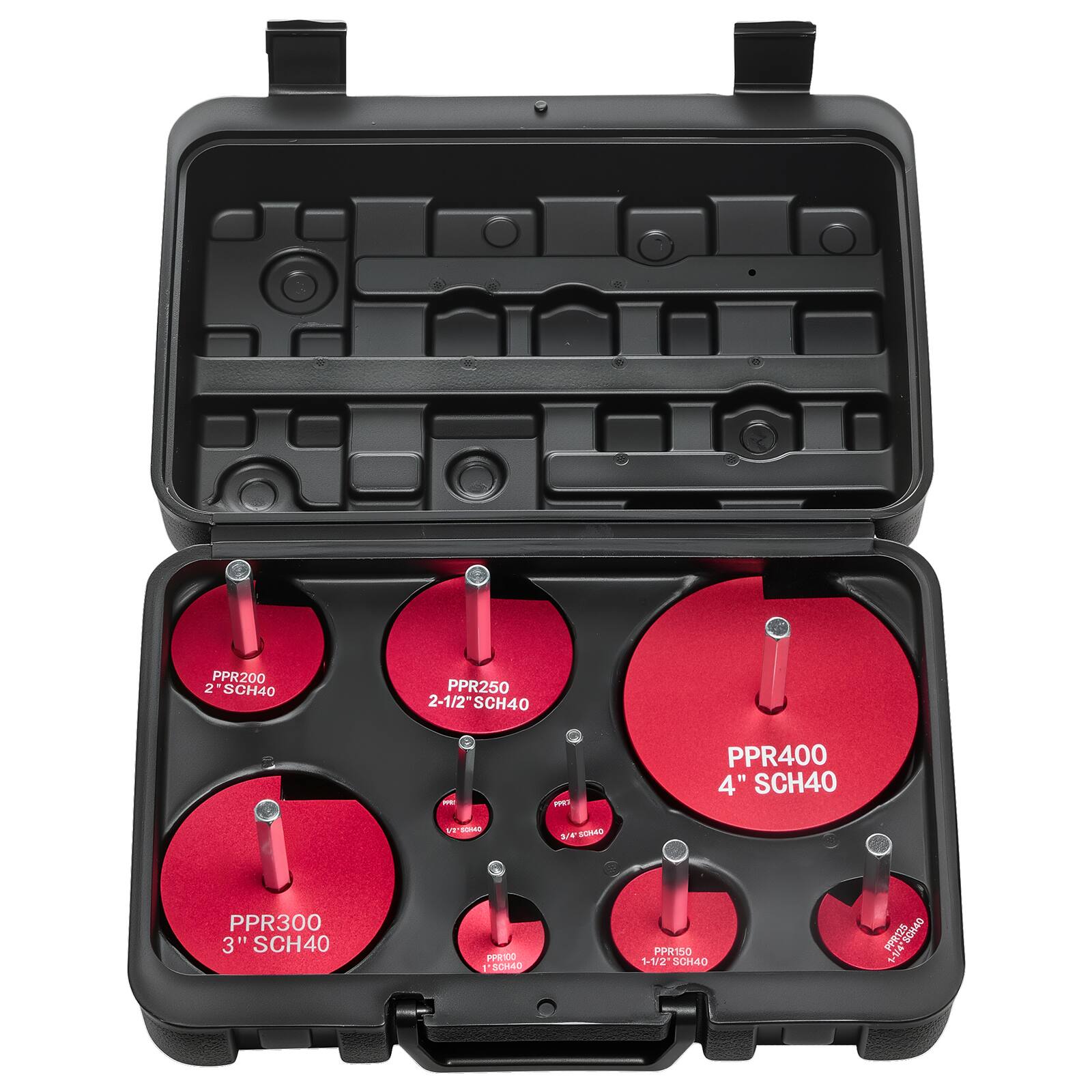 PPR200 2" SCH40  
PPR250 2-1/2" SCH40  
PPR300 3" SCH40  
PPR400 4" SCH40  
PPR50 1-1/2" SCH40
