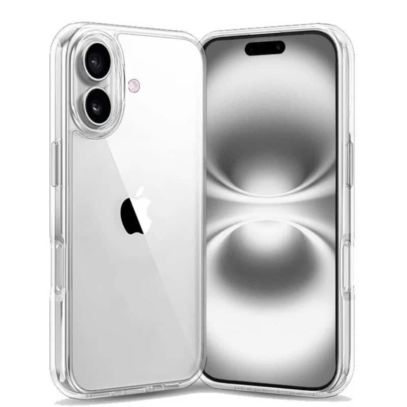 Entronix - Slim Hard Back Case for Apple iPhone 17 - Clear