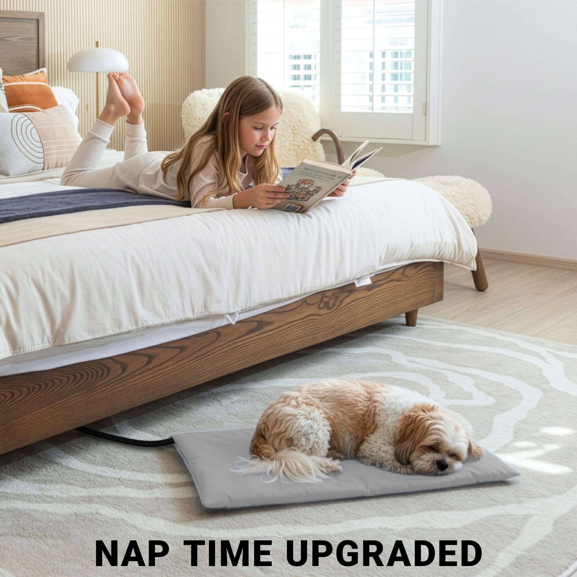 G128 Pet Heating Pad 27.56x15.75IN, 6 Temperature Settings, Timer ...