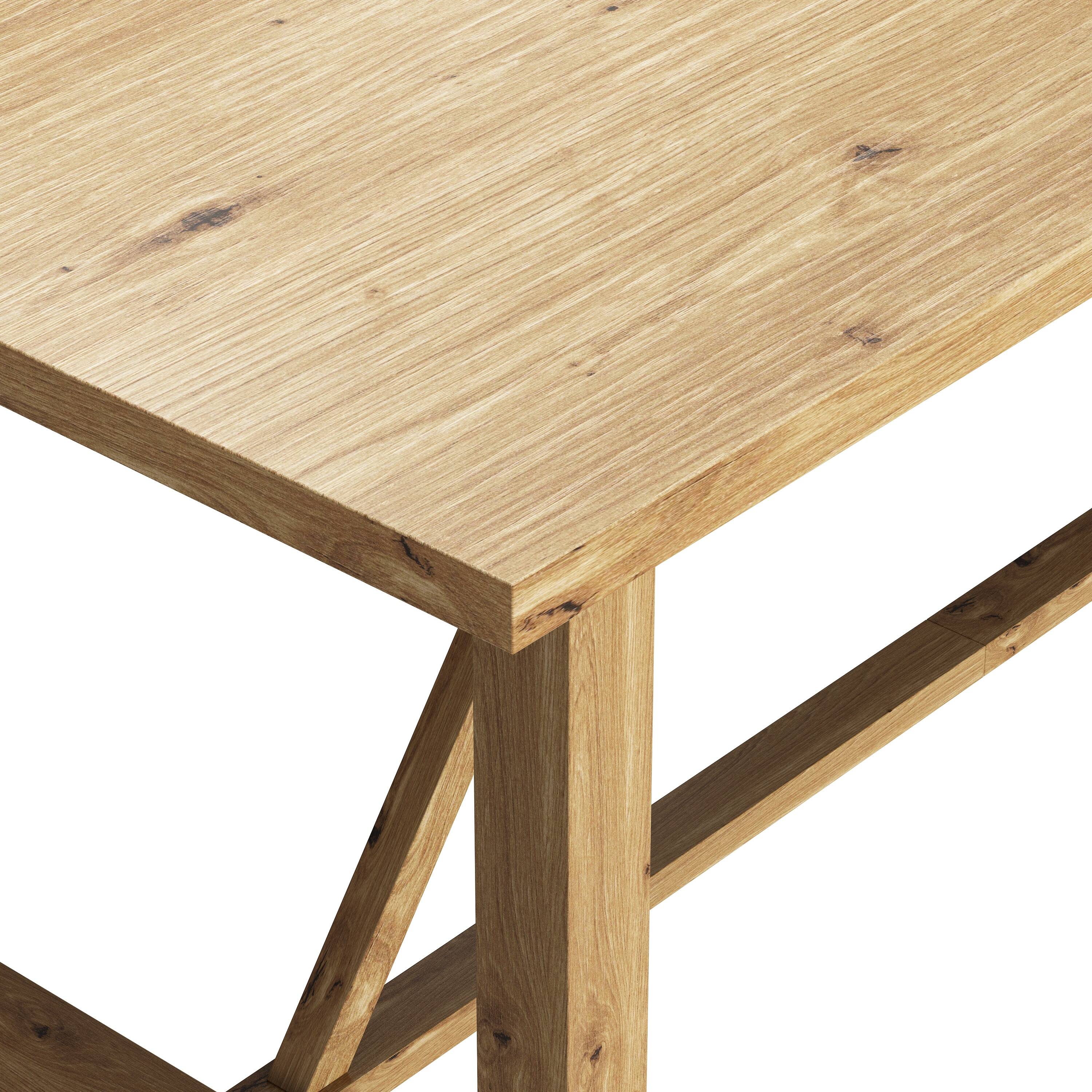 Alt View 2. Famapy - Large Writing Desk 78.7" - Spacious Home Office Computer Desk Natural Wood Grain Finish Workstation for Study & Meeting - Wooden.
